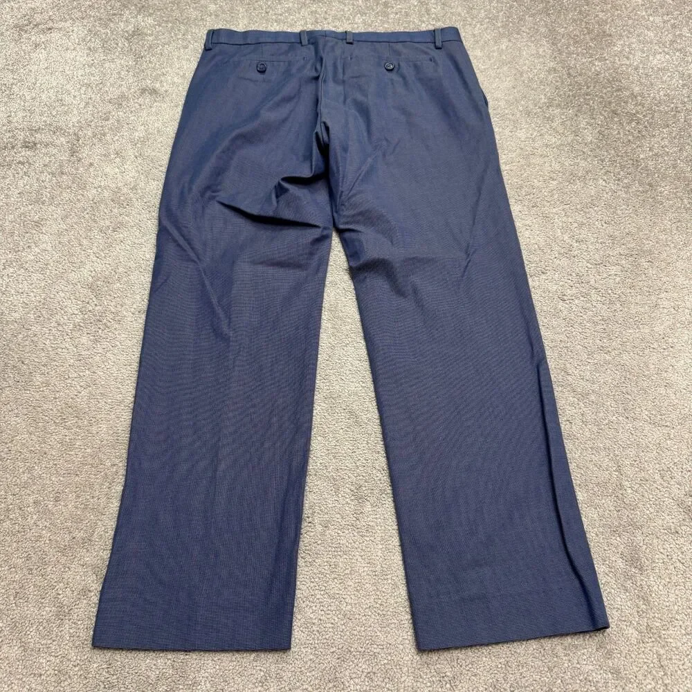 Banana Republic Non-Iron Modern Slim Fit Dress Pants Mens 33x30 Blue Cotton Work